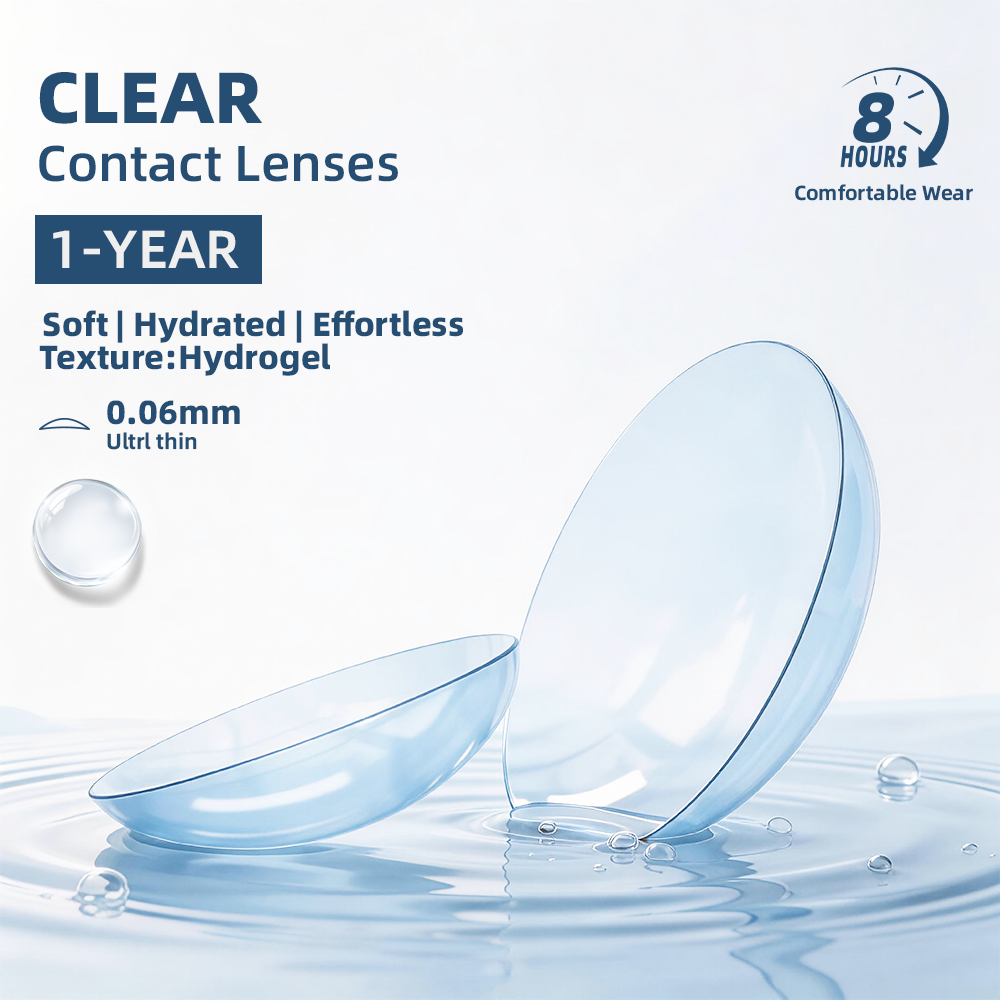 2pcs LolaDiva Clear Contacts | 1-Year Contact Lenses