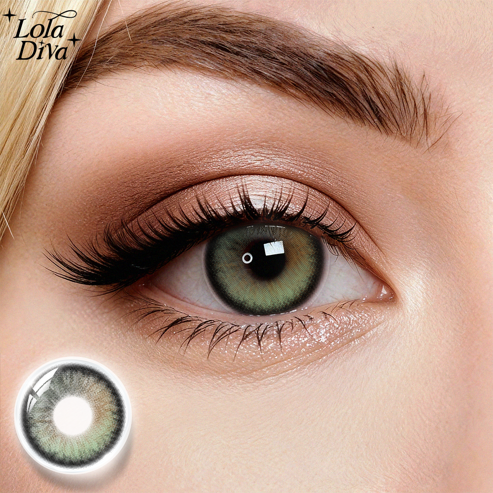 2pcs LolaDiva Duskwood Green | 1-Year Contact Lenses