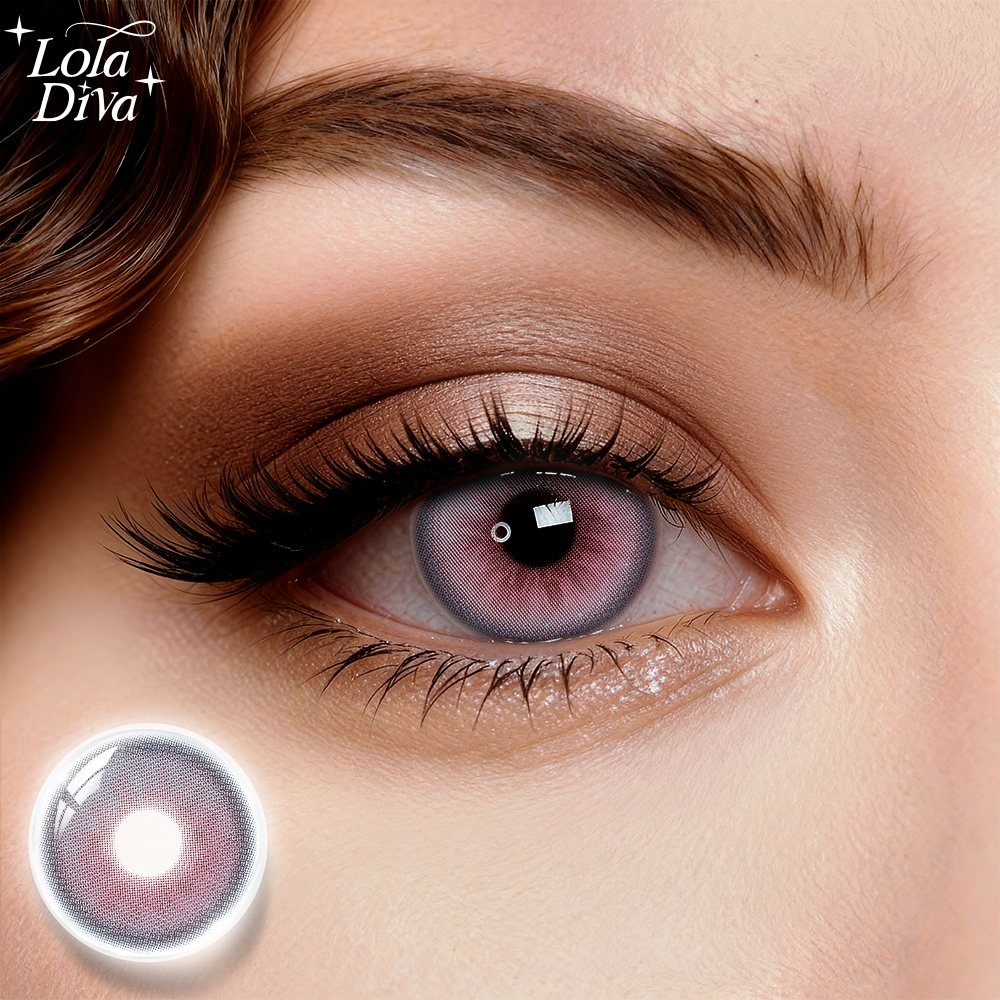2pcs LolaDiva Twilight Rose Pink | 1-Year Contact Lenses