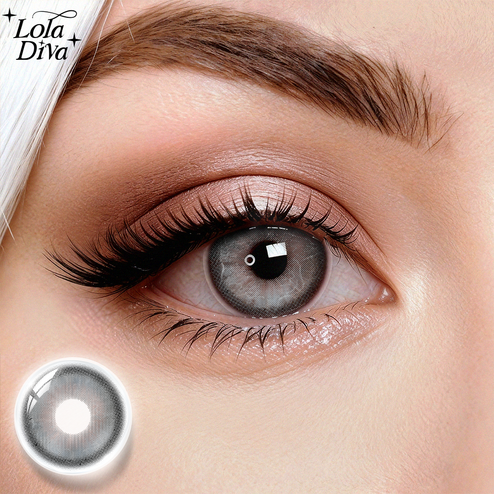 2pcs LolaDiva Pearl Gray | 1-Year Contact Lenses