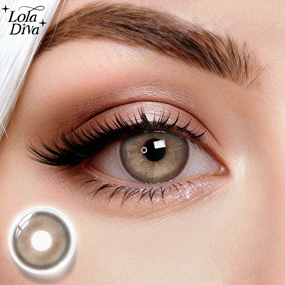 2pcs LolaDiva Real Me Brown | 1-Year Contact Lenses