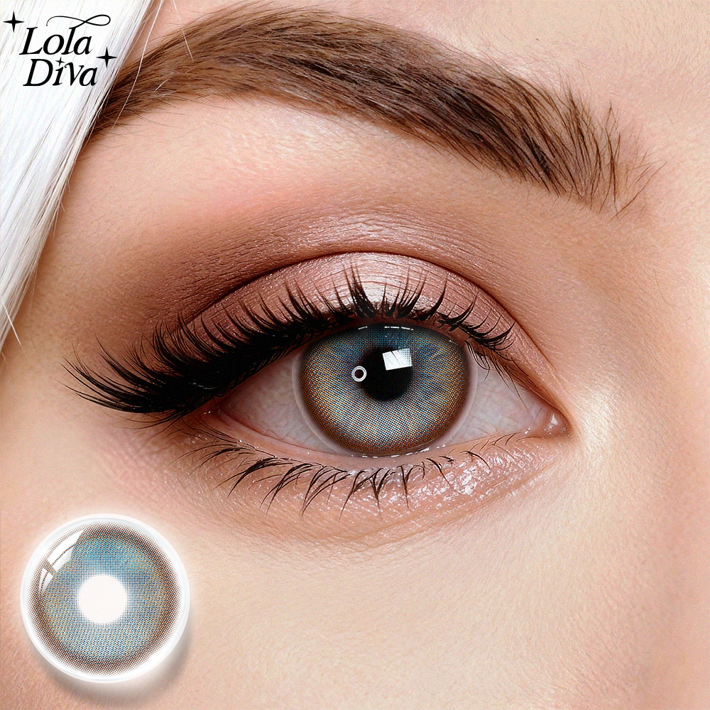 2pcs LolaDiva Tropical Coast Blue | 1-Year Contact Lenses
