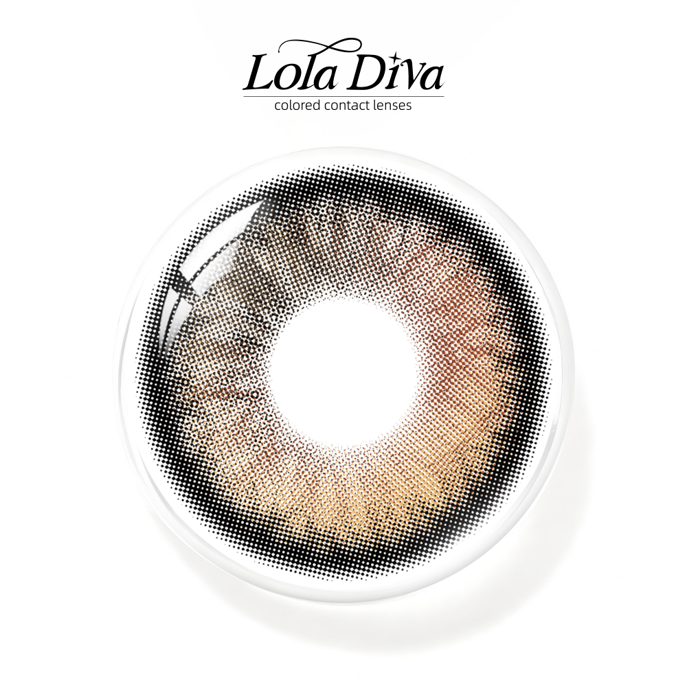 2pcs LolaDiva Rosy Dawn Brown | 1-Year Contact Lenses