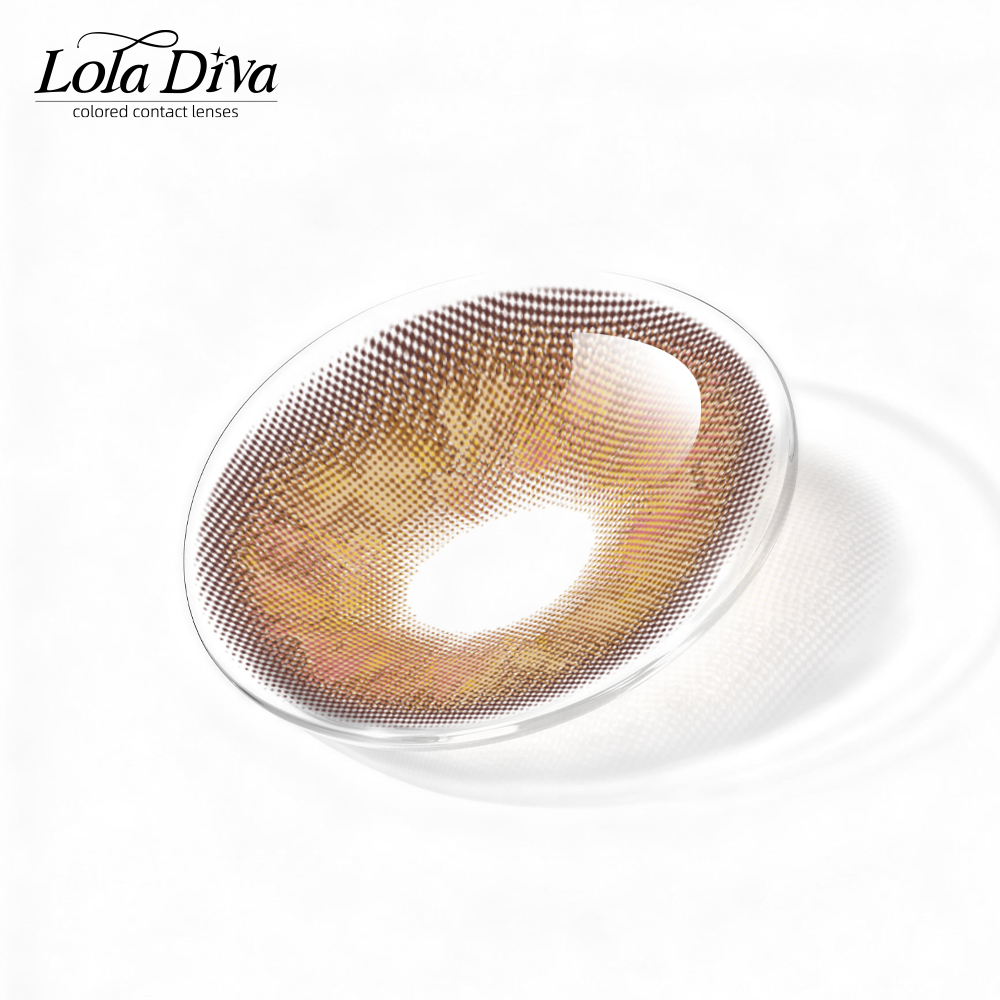 2pcs LolaDiva Rosé Champagne Brown | 1-Year Contact Lenses