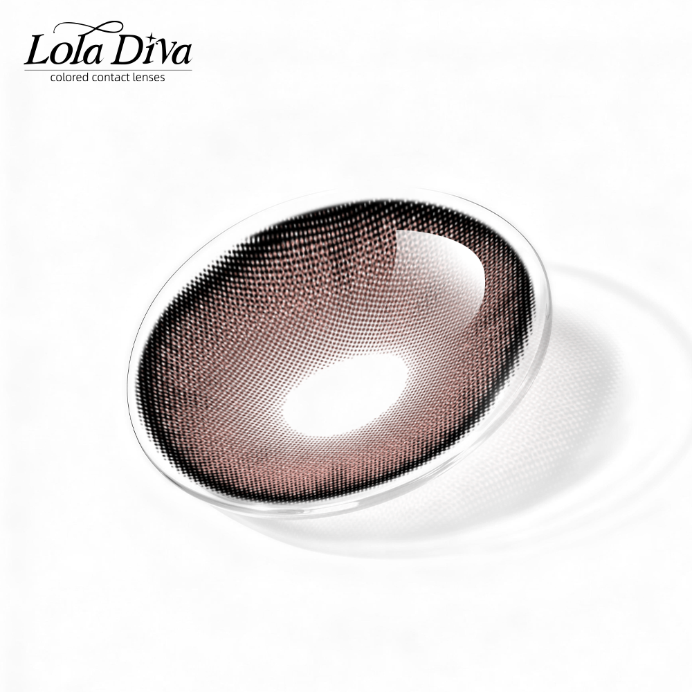 2pcs LolaDiva Panther Eye Ash Pink | 1-Year Contact Lenses