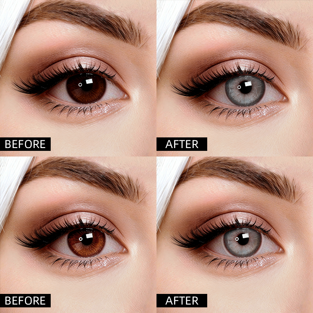 2pcs LolaDiva Pearl Gray | 1-Year Contact Lenses