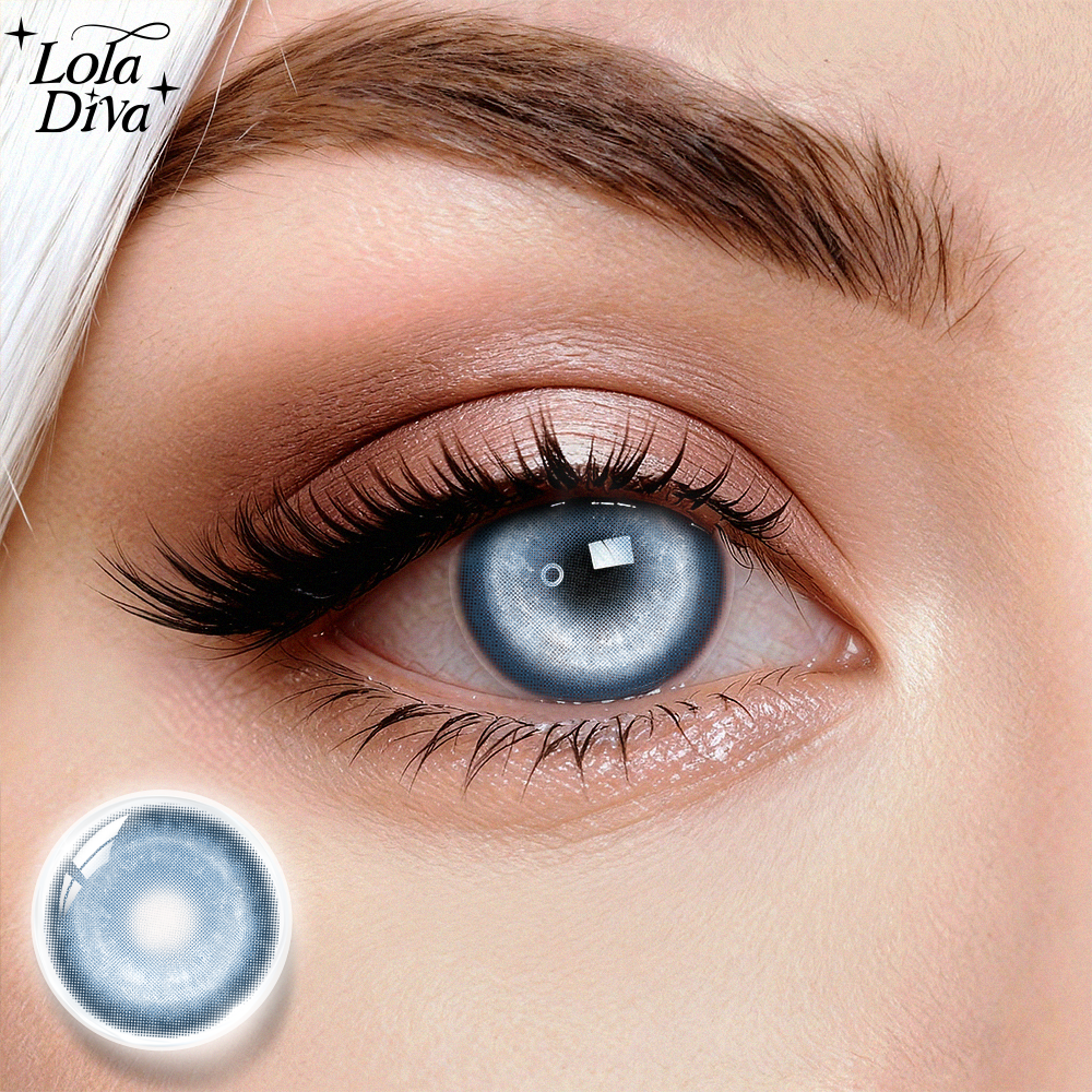 2pcs LolaDiva Nebula Blue | 1-Year Contact Lenses