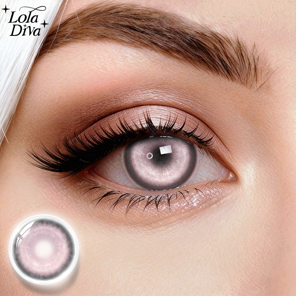 2pcs LolaDiva Nebula Pink | 1-Year Contact Lenses