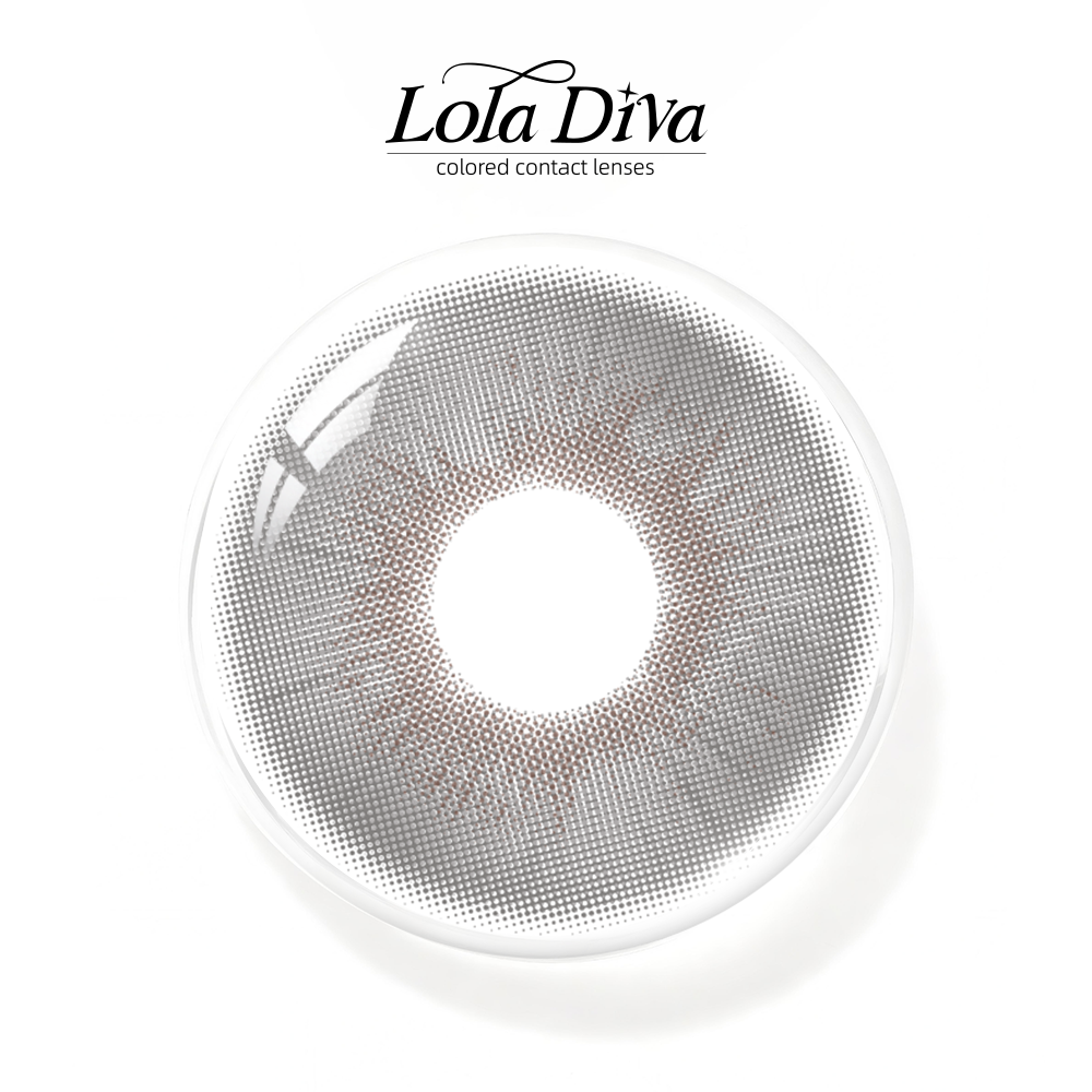 2pcs LolaDiva Ashen Mirage Gray | 1-Year Contact Lenses