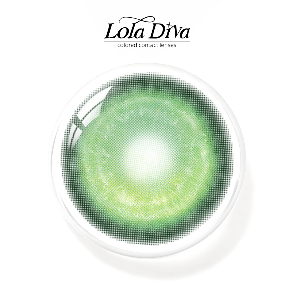 2pcs LolaDiva Nebula Green | 1-Year Contact Lenses
