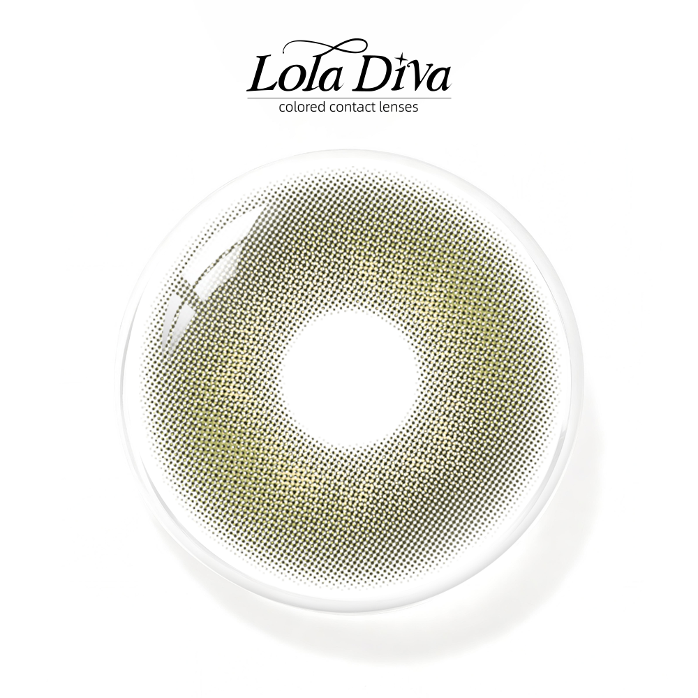 2pcs LolaDiva Misty Olive Hazel | 1-Year Contact Lenses