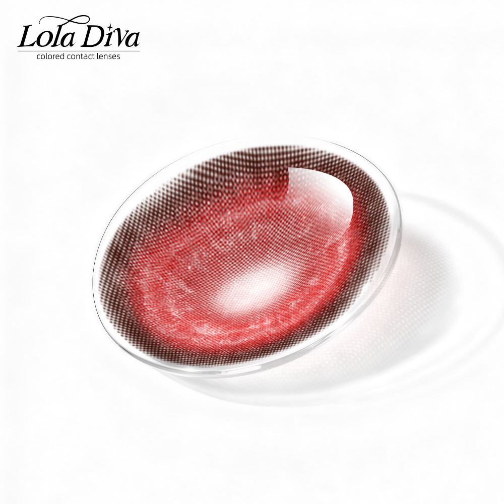 2pcs LolaDiva Nebula Red | 1-Year Contact Lenses