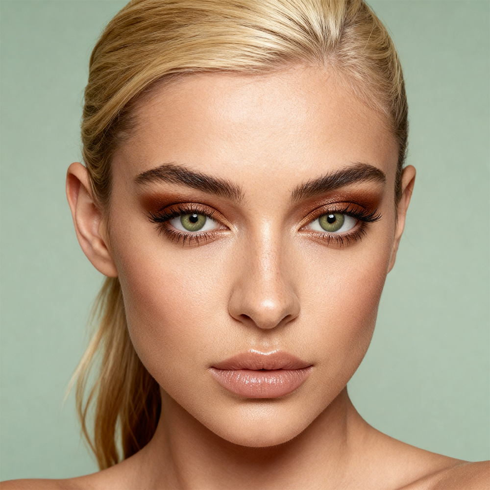 2pcs LolaDiva Misty Olive Hazel | 1-Year Contact Lenses