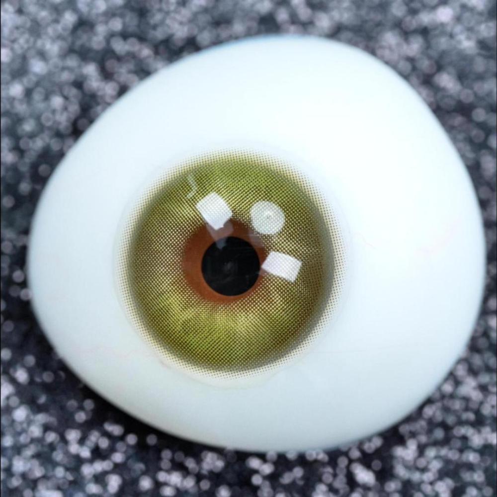 2pcs LolaDiva Misty Olive Hazel | 1-Year Contact Lenses