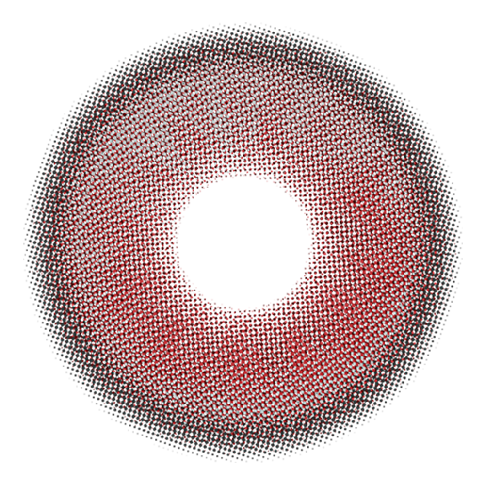 2pcs LolaDiva Rouge Romance Red | 1-Year Contact Lenses