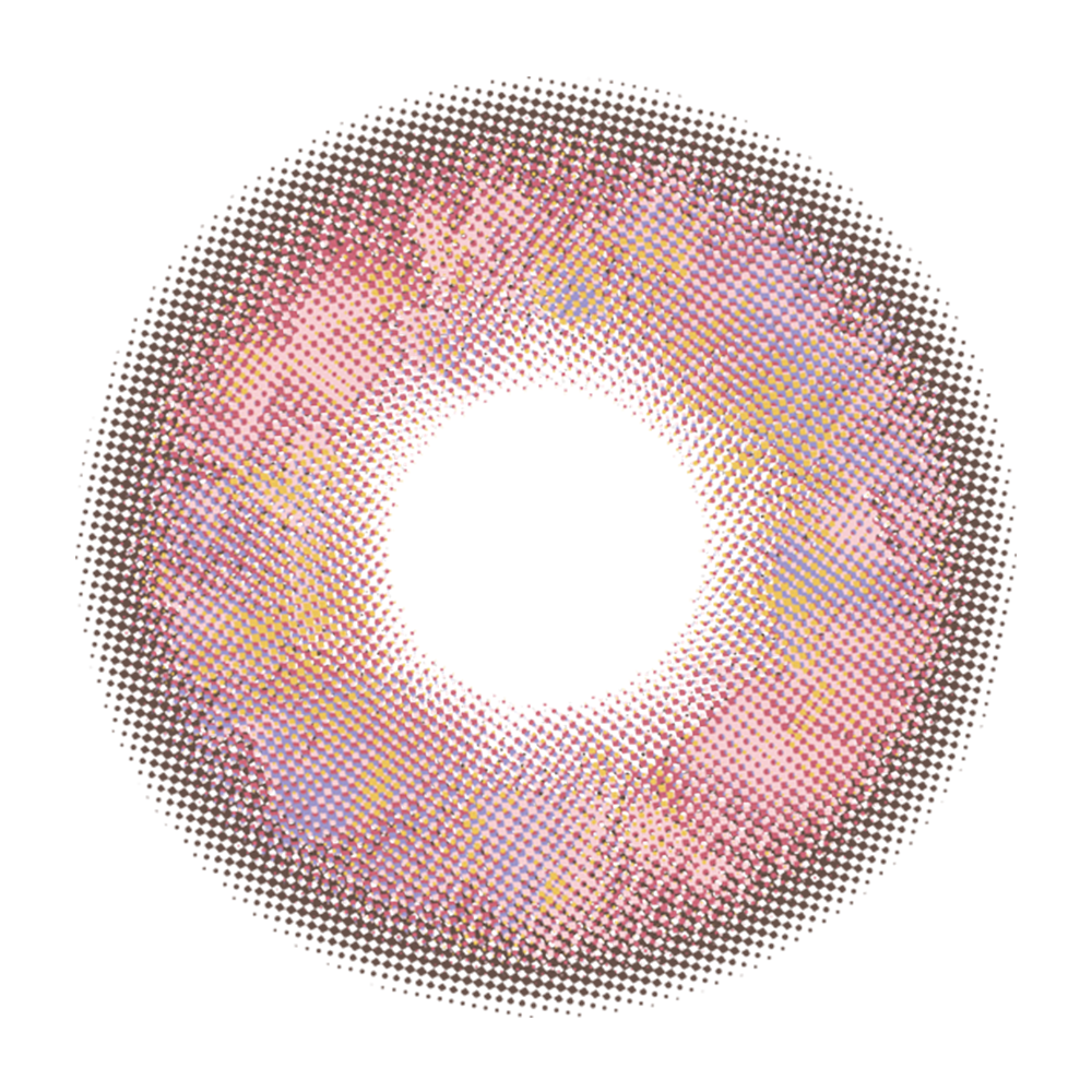 2pcs LolaDiva Rosé Diamond Pink | 1-Year Contact Lenses