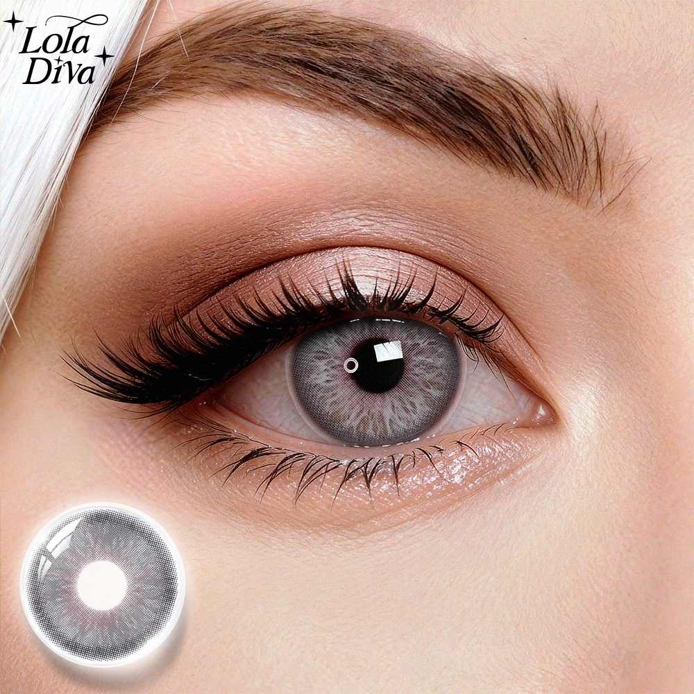 2pcs LolaDiva Goddess Wild Gray | 1-Year Contact Lenses