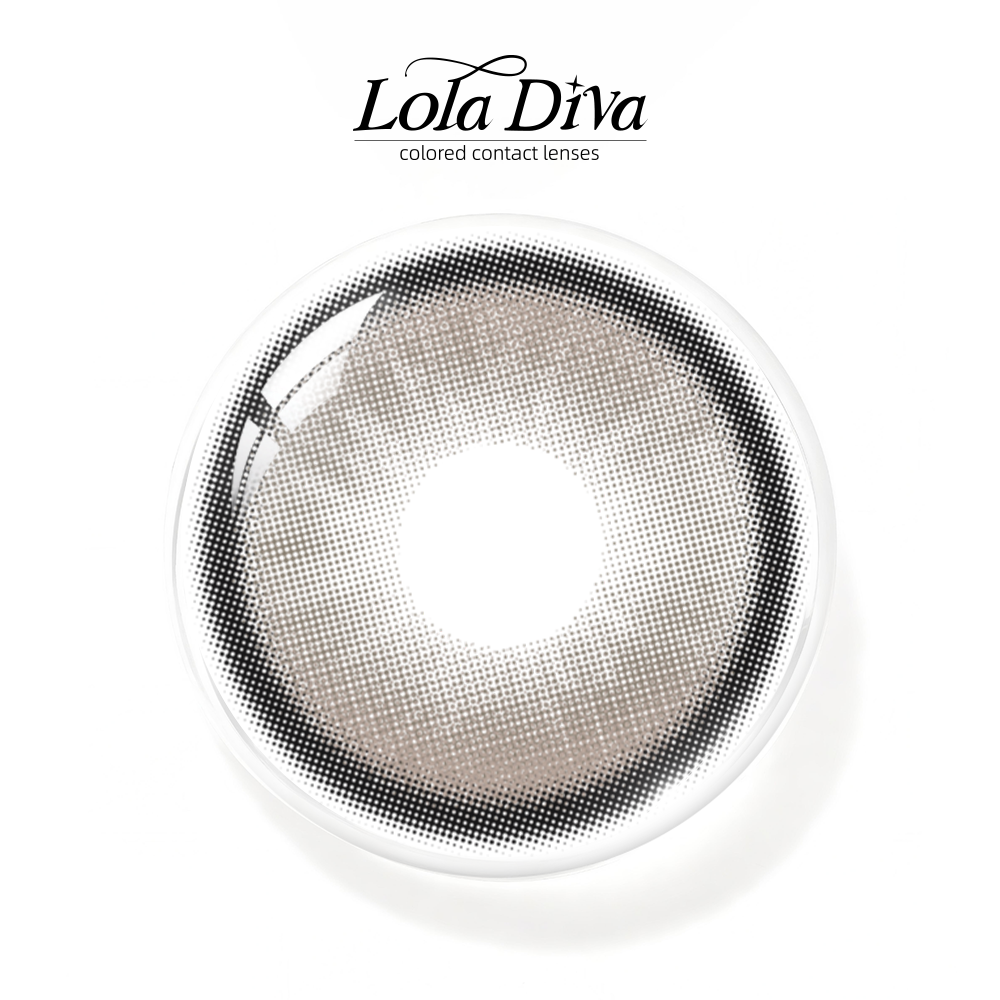 2pcs LolaDiva Aura Misty Gray | 1-Year Contact Lenses