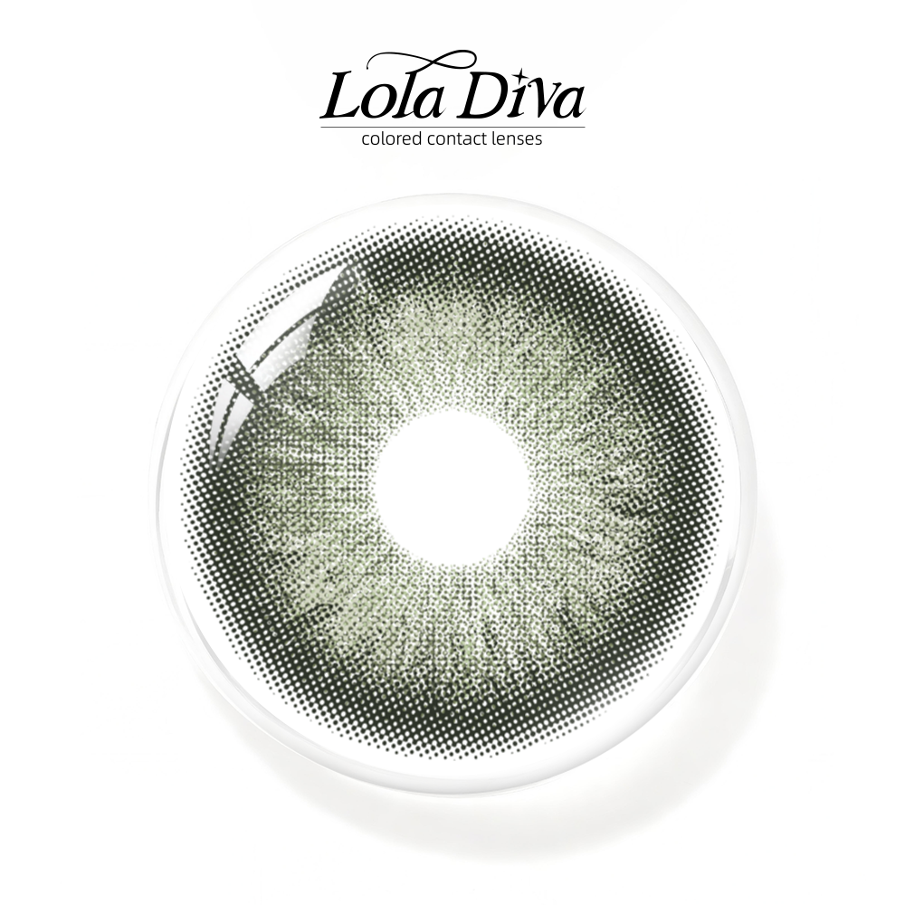 2pcs LolaDiva Ice Emerald Green | 1-Year Contact Lenses