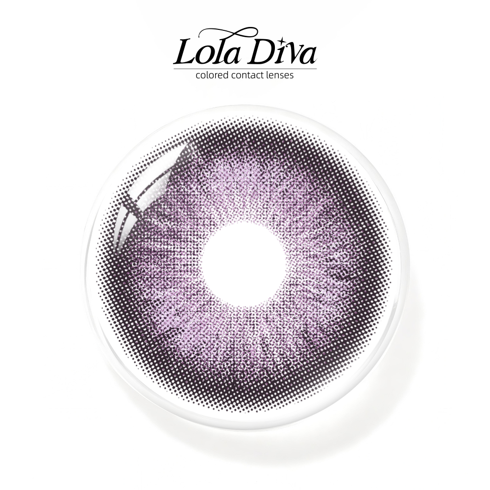 2pcs LolaDiva Ice Amethyst Purple | 1-Year Contact Lenses