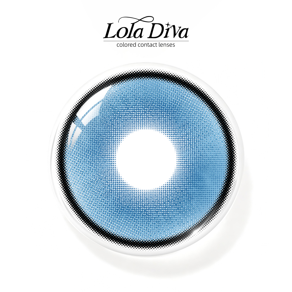 2pcs LolaDiva Siamese Eye Blue | 1-Year Contact Lenses