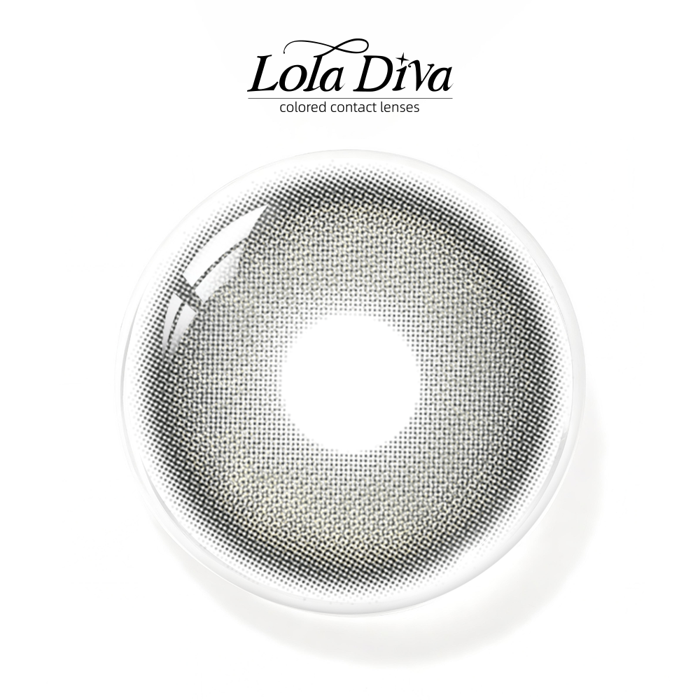 2pcs LolaDiva Frost Rime Gray | 1-Year Contact Lenses