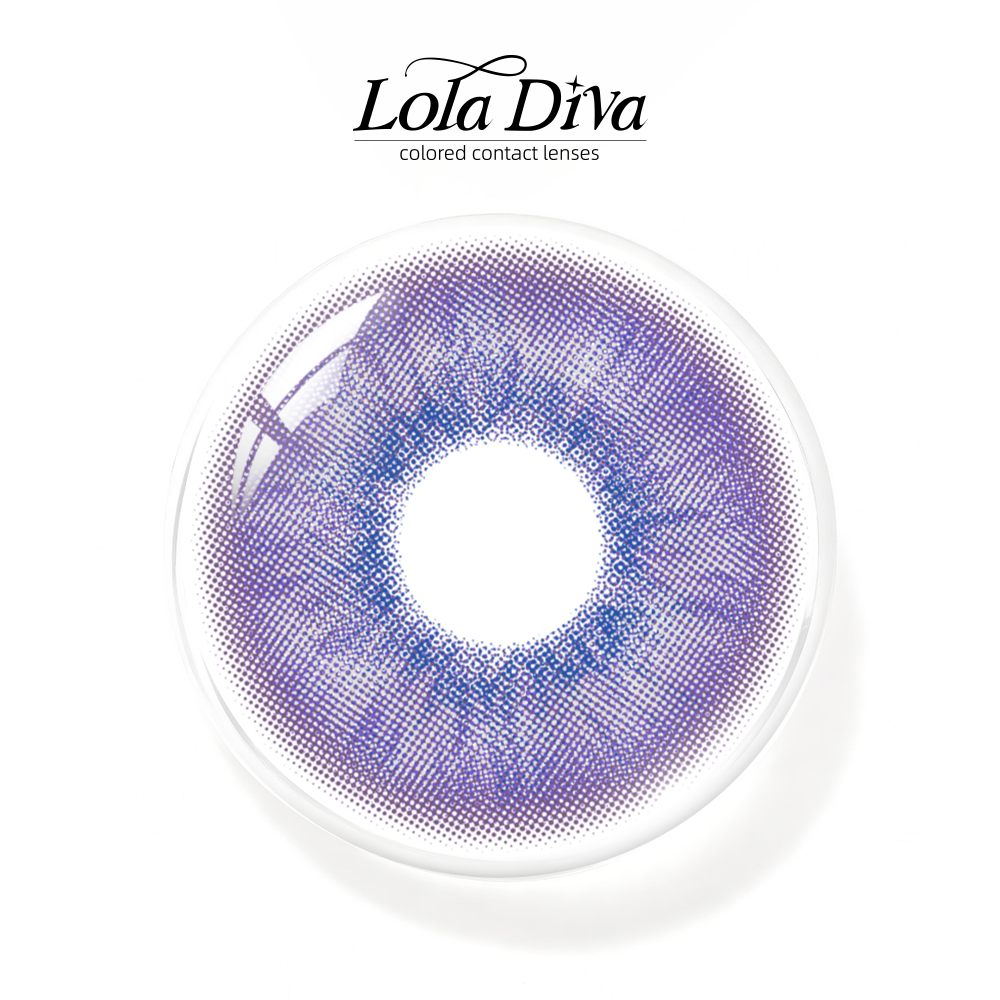 2pcs LolaDiva Indigo Bleed Purple | 1-Year Contact Lenses