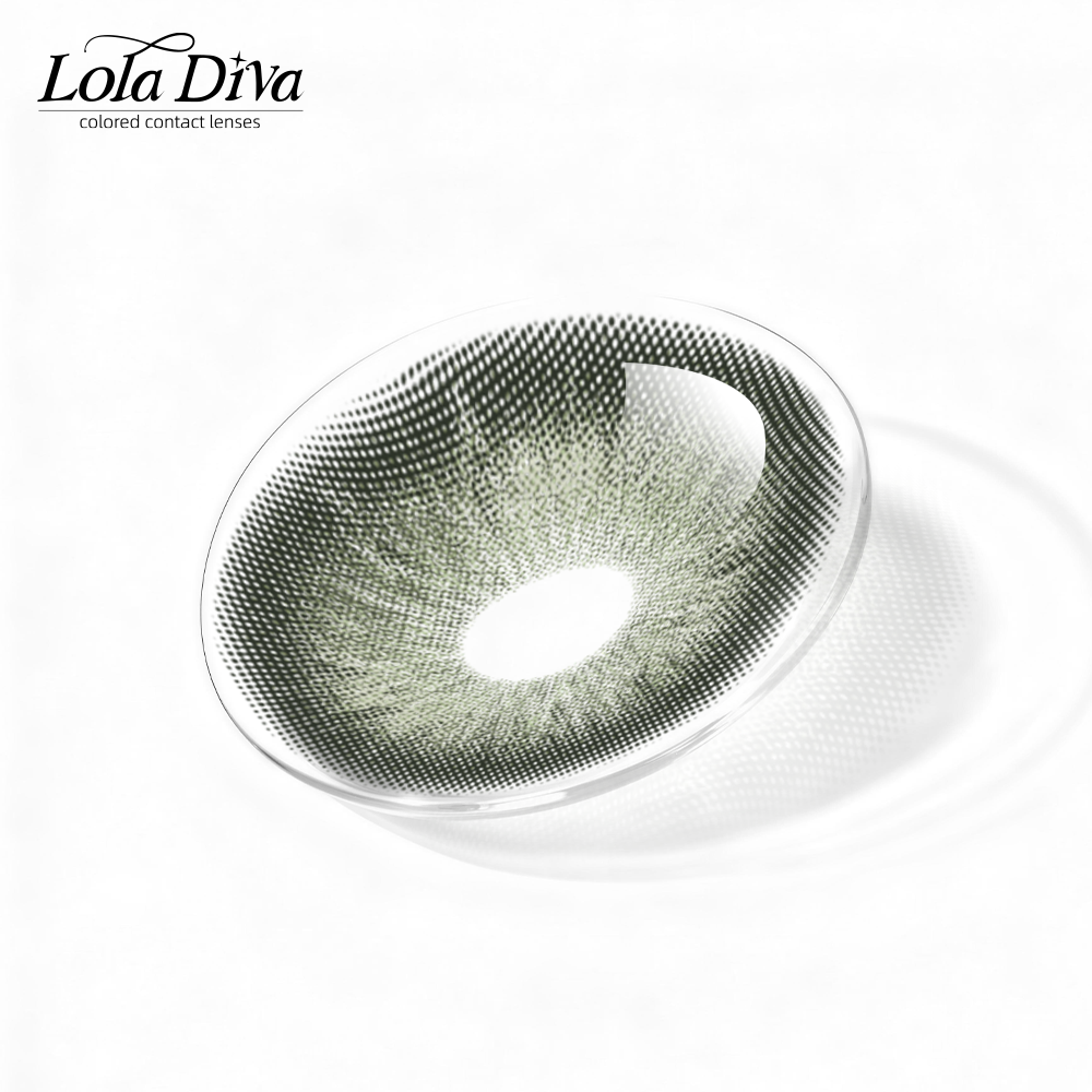 2pcs LolaDiva Ice Emerald Green | 1-Year Contact Lenses