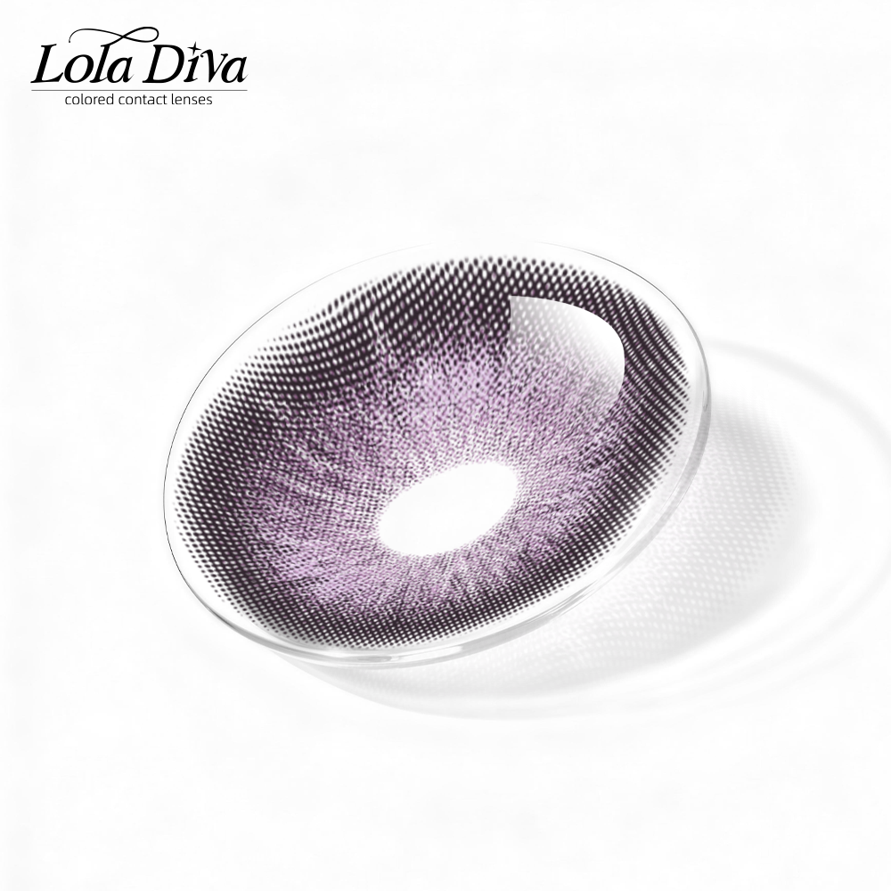2pcs LolaDiva Ice Amethyst Purple | 1-Year Contact Lenses