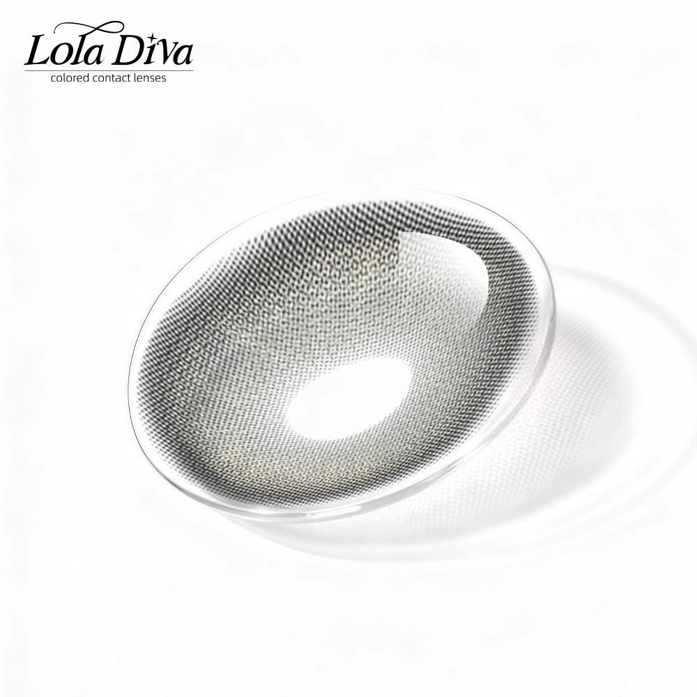 2pcs LolaDiva Frost Rime Gray | 1-Year Contact Lenses
