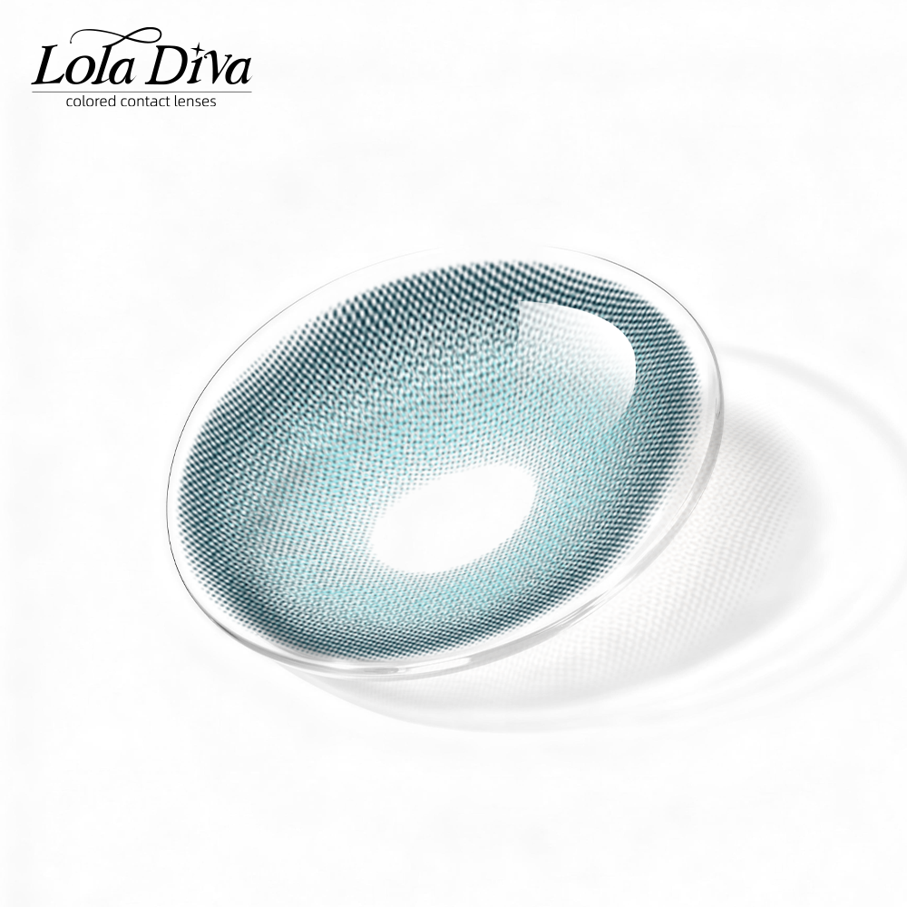 2pcs LolaDiva Coastal Mist Blue | 1-Year Contact Lenses
