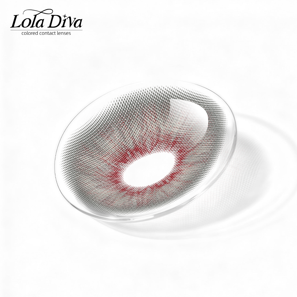 2pcs LolaDiva Rouge Stroke Gray | 1-Year Contact Lenses