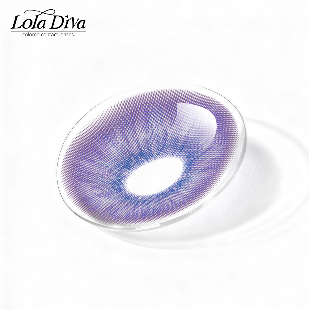 2pcs LolaDiva Indigo Bleed Purple | 1-Year Contact Lenses