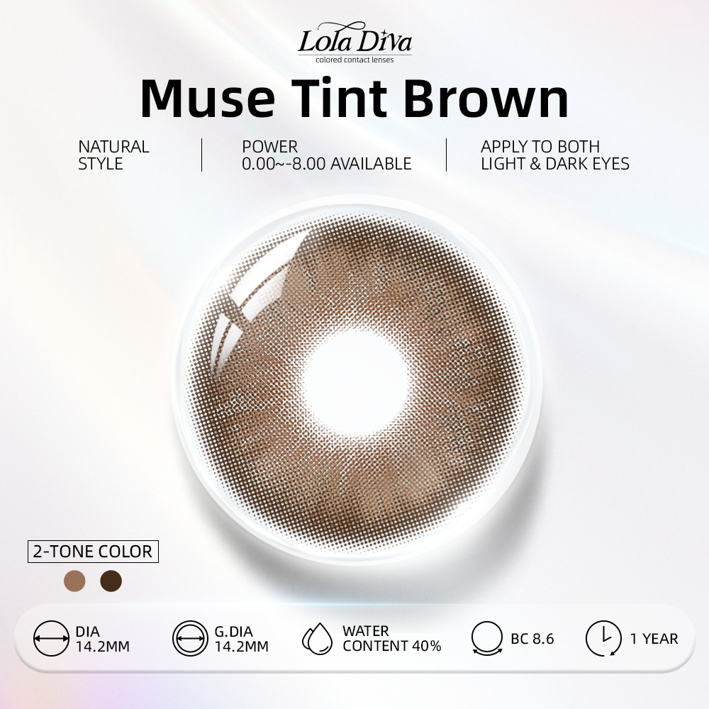 2pcs LolaDiva Muse Tint Brown | 1-Year Contact Lenses