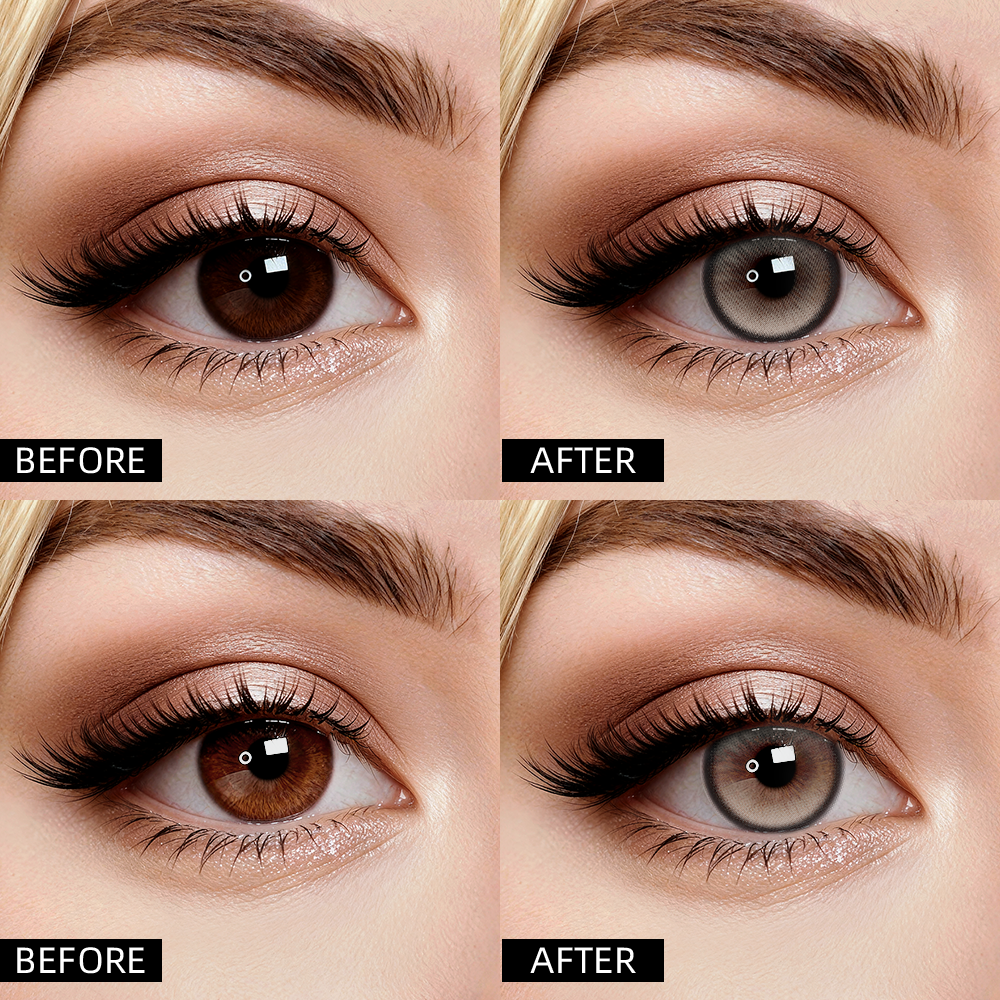 2pcs LolaDiva Aura Misty Gray | 1-Year Contact Lenses
