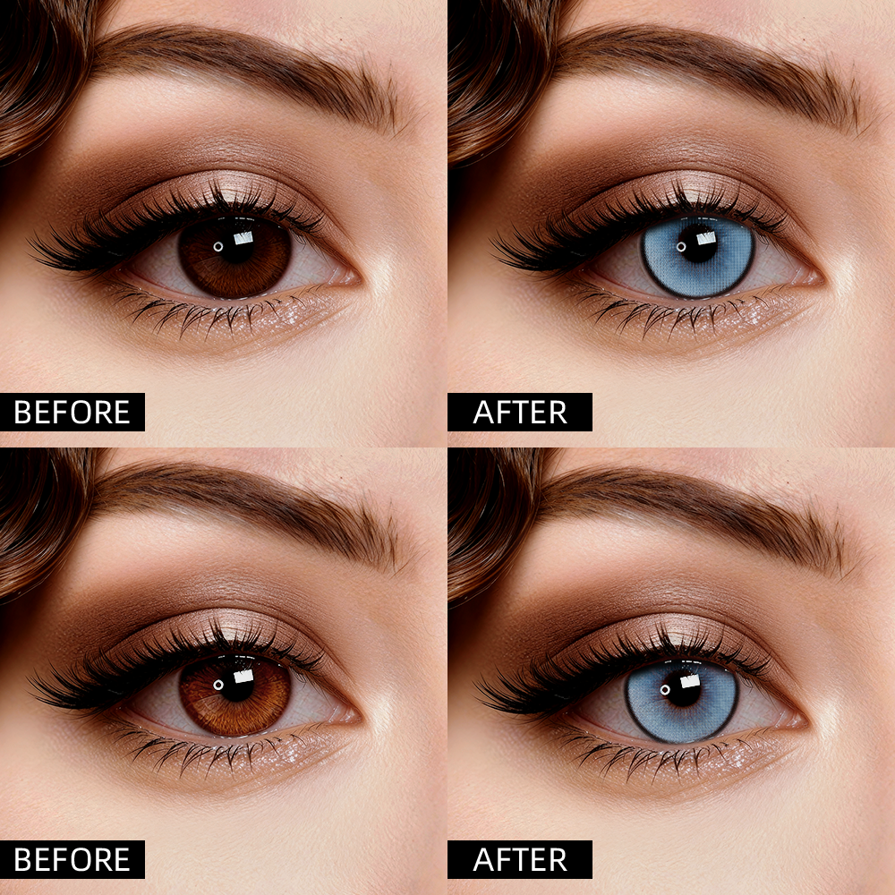 2pcs LolaDiva Siamese Eye Blue | 1-Year Contact Lenses