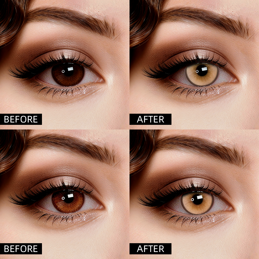 2pcs LolaDiva Bombay Eye Brown | 1-Year Contact Lenses