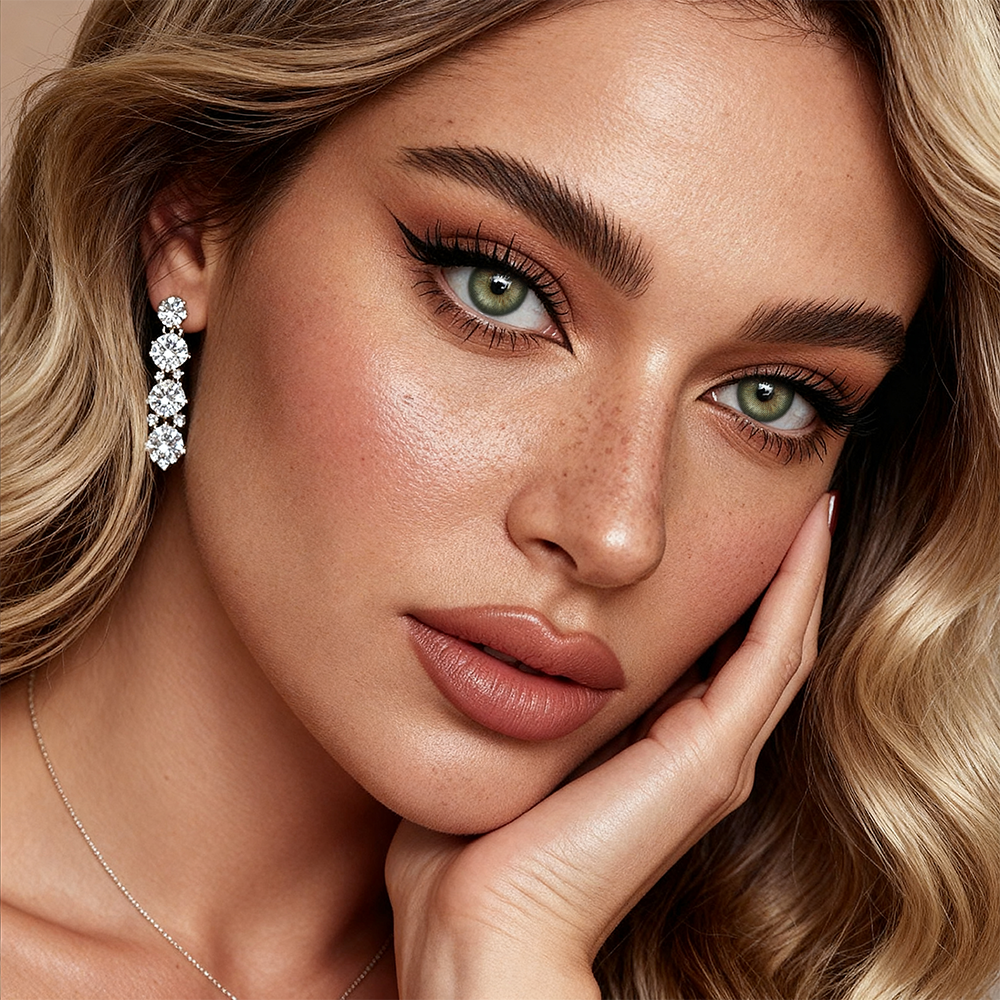 2pcs LolaDiva Ice Emerald Green | 1-Year Contact Lenses