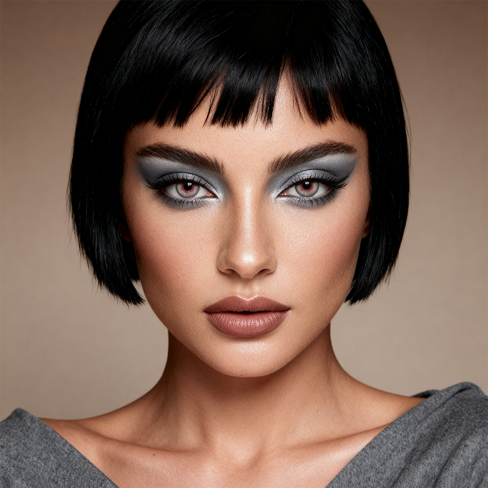 2pcs LolaDiva Rouge Stroke Gray | 1-Year Contact Lenses