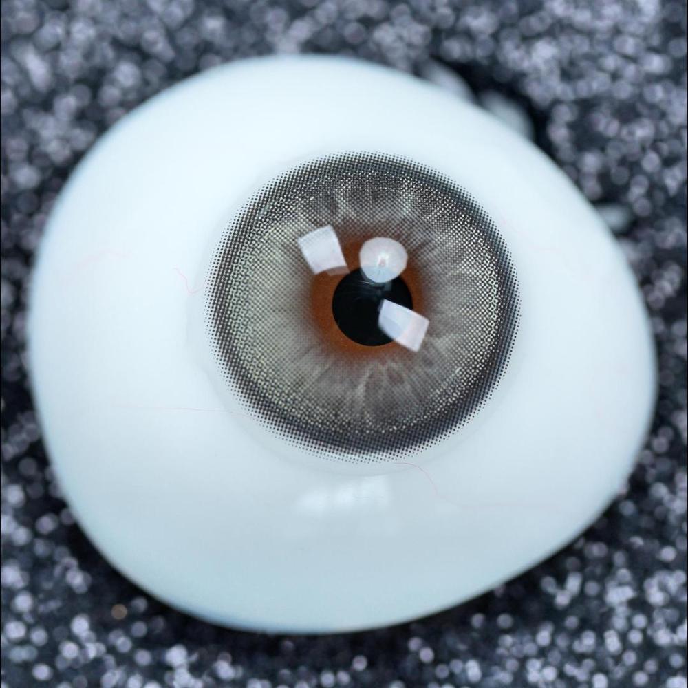 2pcs LolaDiva Frost Rime Gray | 1-Year Contact Lenses