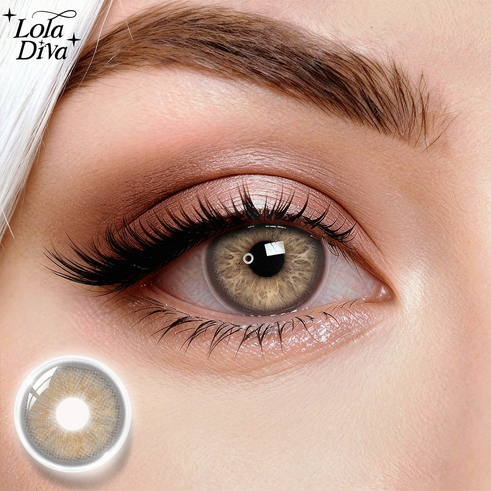2pcs LolaDiva Twilight Glow Brown | 1-Year Contact Lenses