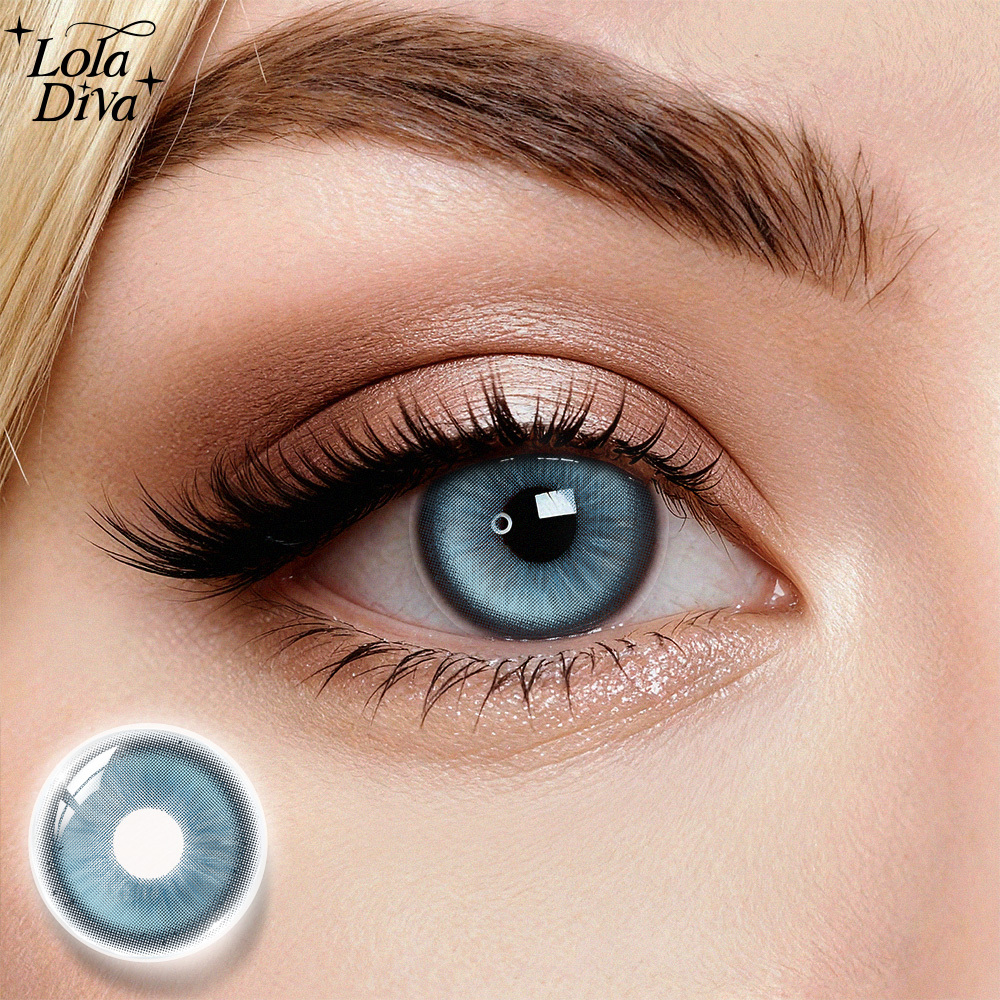 2pcs LolaDiva Sea Lilt Blue | 1-Year Contact Lenses