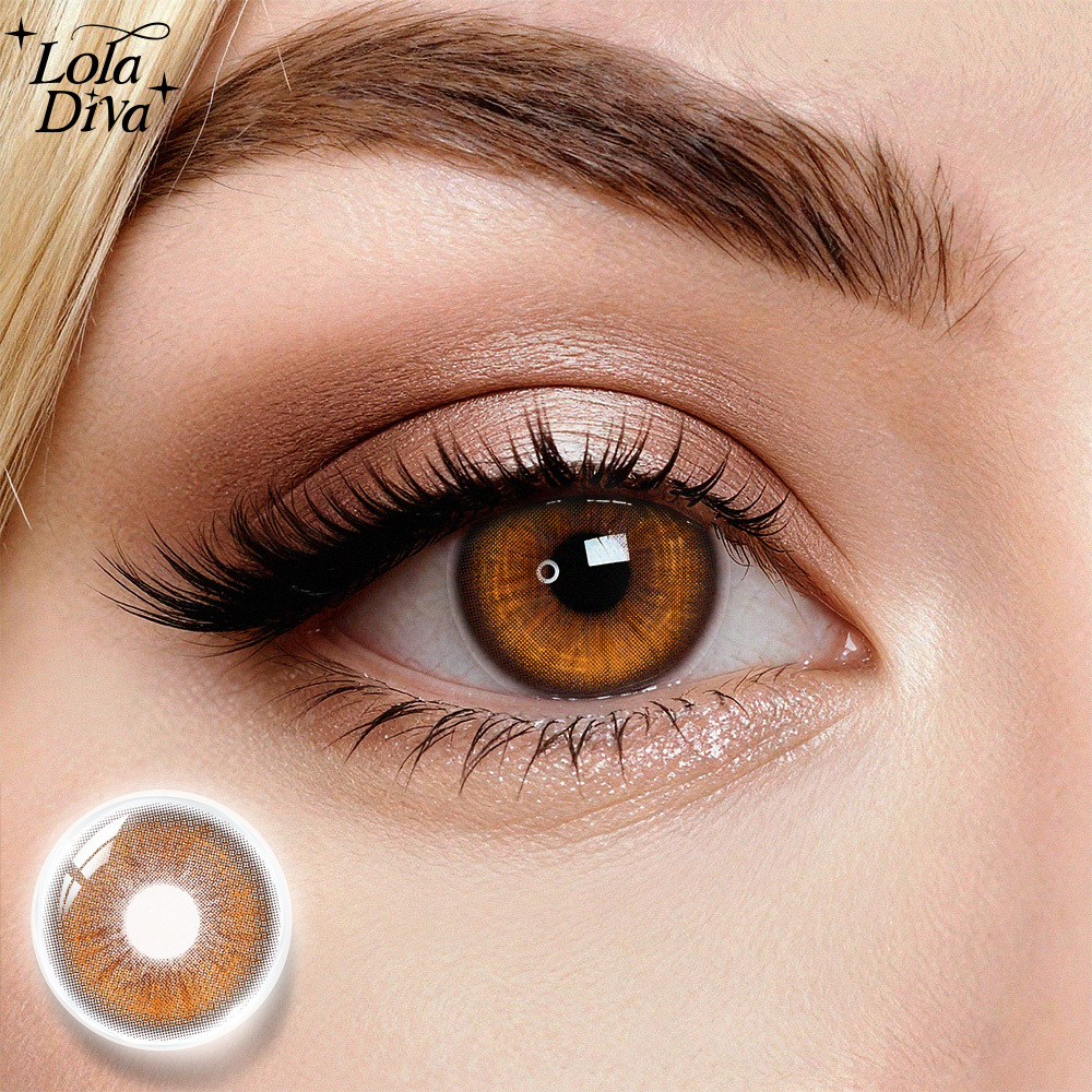 2pcs LolaDiva Afterglow Brown | 1-Year Contact Lenses