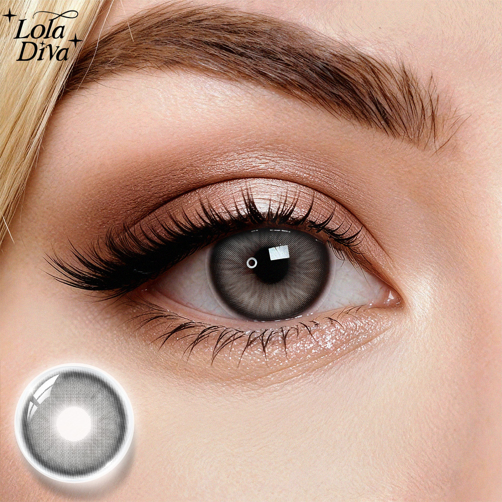 2pcs LolaDiva Mist Grey | 1-Year Contact Lenses