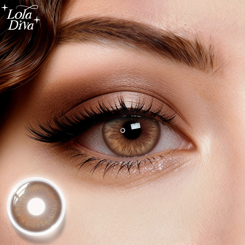 2pcs LolaDiva Sunlit Brown | 1-Year Contact Lenses