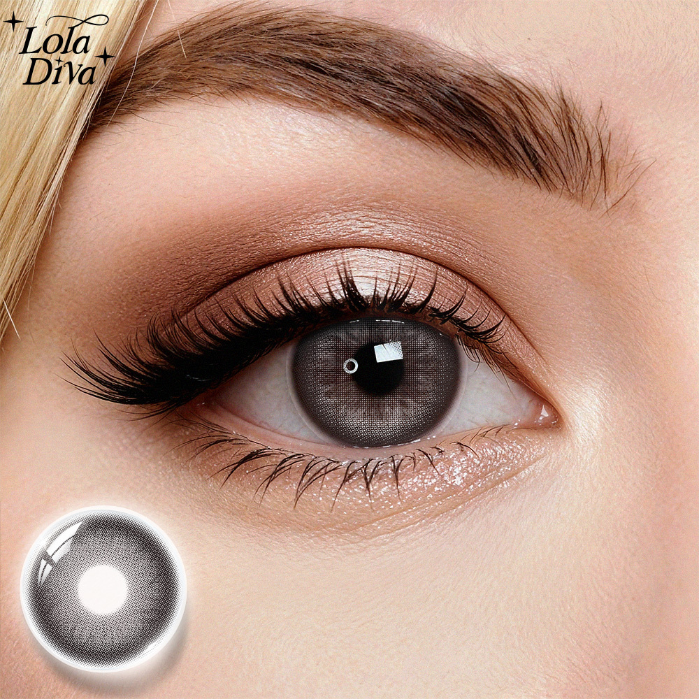 2pcs LolaDiva Dusk Grey | 1-Year Contact Lenses