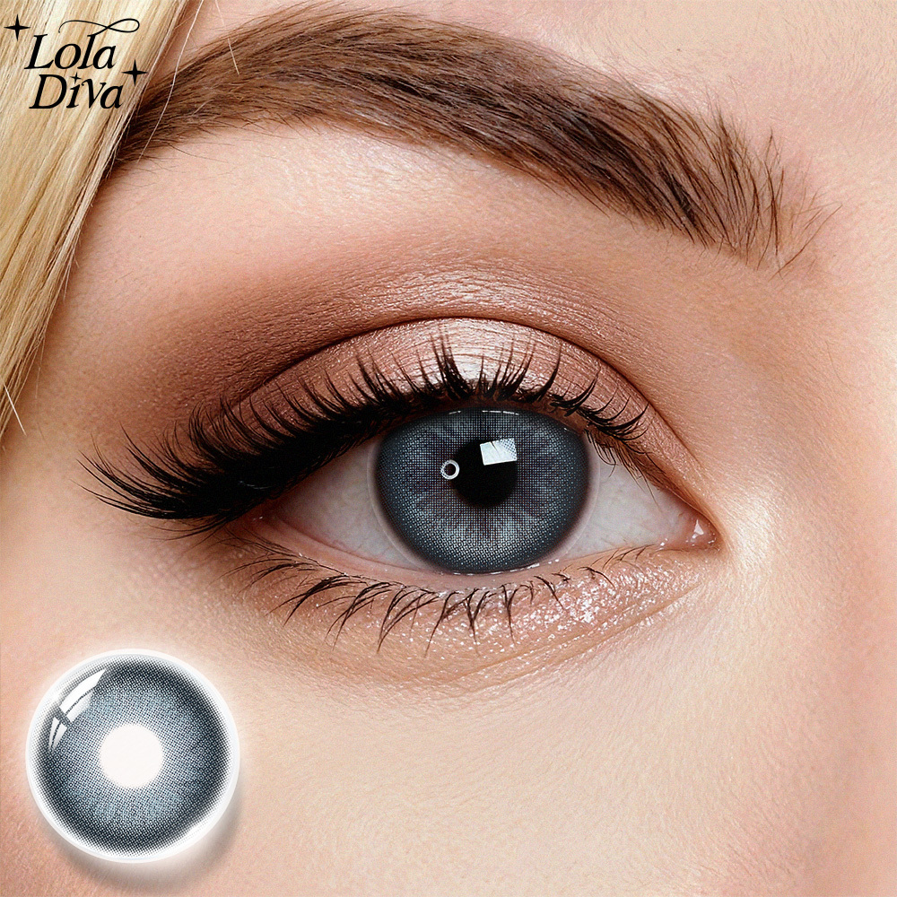 2pcs LolaDiva Foggy Blue | 1-Year Contact Lenses