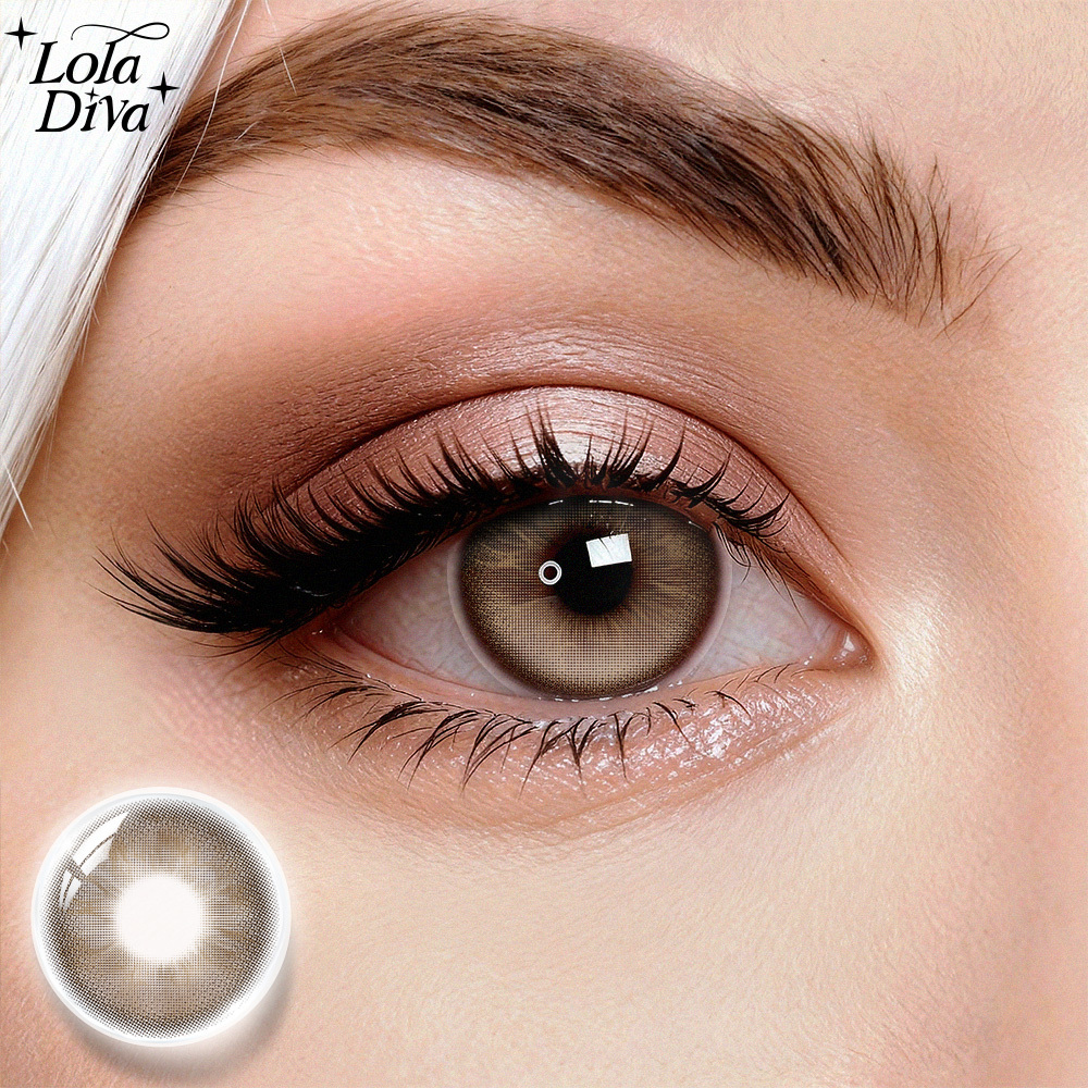 2pcs LolaDiva Mirage Brown | 1-Year Contact Lenses