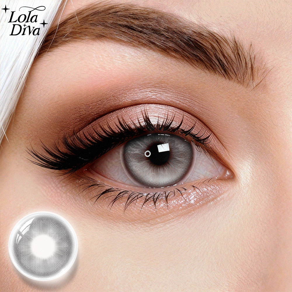 2pcs LolaDiva Mirage Grey | 1-Year Contact Lenses
