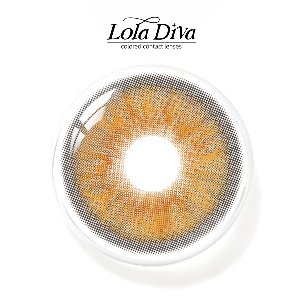 2pcs LolaDiva Golden Ray Brown | 1-Year Contact Lenses